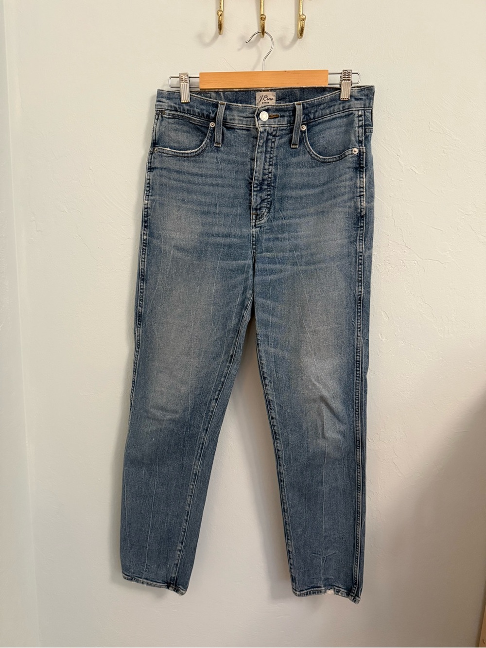 J. Crew Stovepipe Jeans High Waist Straight Size 30